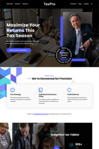 TaxPro - Tax Preparation Website Demo